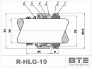 Gleitringdichtung für Pumpenwelle Hilge R-HLG 19, CAR/SIC, EPDM, Typ 304 LIDERING RN/LS60, BURGMANN BT-RN, AESSEAL T03, VULCAN 12, ROTEN 2