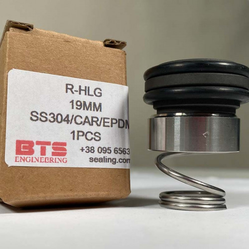 Gleitringdichtung für Pumpenwelle Hilge R-HLG 19, L, SS/CAR, EPDM, 304, 2H