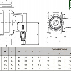 DAB EVOSTA3 80/180X (1"1/4") M Umwälzpumpe mit elektronischer Steuerung, 60186085