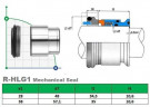 Gleitringdichtung Hilge R-HLG1 28, SIC/SIC, VITON, Typ 304 BURGMANN SHJ97, AESSEAL M010S3, VULCAN 1662, 1663S, ROTEN EHS3