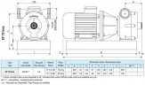 Flüssigkeitsringpumpe für Milch und Molke LIVERANI EP 70 Inox, 500 l/min, TF/M, 7,5 kW, 1400 U/min, 380 V, AISI 316, Seal Widia-SiC-Viton