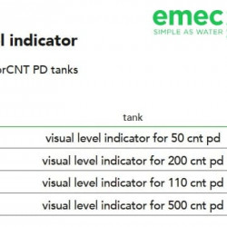 EMEC SLV Sichtfüllanzeige für CNT PD-Behälter