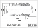 Gleitringdichtung für Pumpe R-706E 16, SIC/TC, EPDM, 304