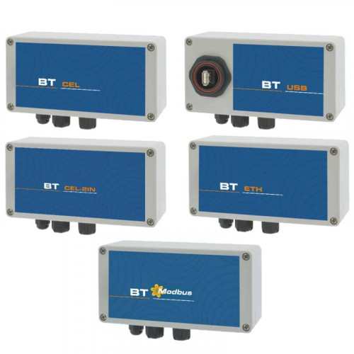 Modems für EMEC-Controller (RS485-Schnittstelle): BT CEL / BT ETH / BT USB / BT WIFI / BT MODBUS