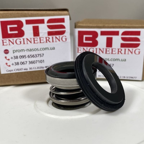 Gleitringdichtung für Pumpenwelle R-103 17, SiC/SiC, EPDM, 304