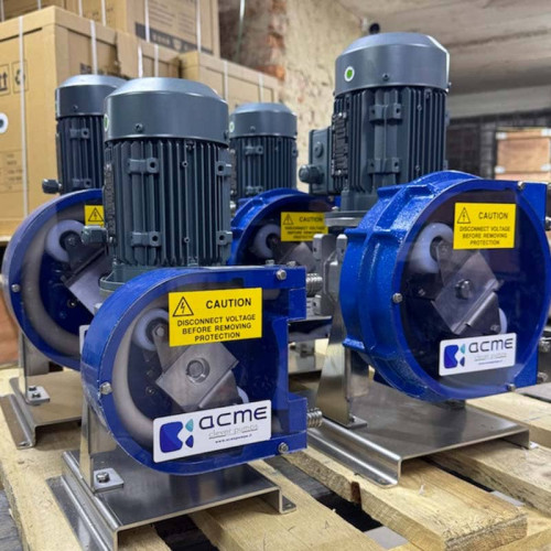 Peristaltische Pumpe zum Fördern von Lacken ACME Pompe AS 15 FX 228 l/h,  230/400V 50Hz, 0,18 kW, 93 U/min - TPV, mit fester Fördermenge