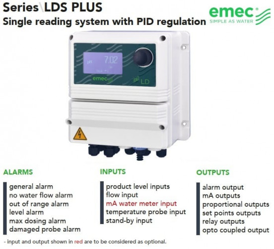 EMEC LDS PLUS Regler zur Messung und Regelung eines Parameters mit PID-Regler