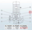 Boden (Anschluss) der Pumpe BGL 200-500(I)B (346/60), 90 kW, 1480, Gusseisen