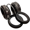 Doppelte Gleitringdichtung für Pumpenwelle WQ R-208 40, CAR/SIC/CAR/SIC, EPDM, 304