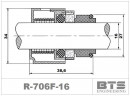 Gleitringdichtung für Grundfos-Pumpe R-706F 16, TC/TC, VITON, 316