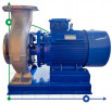 TKHW 300/260-55/4 (623/21), 55 kW, AISI 304, 1480 horizontale Pumpe aus rostfreiem Stahl