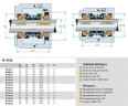 Mechanische Doppelwellendichtung R-4702 13, CAR/CER/SIC/SIC, NBR, 304
