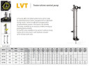 Veneroni LVT 15/900, 4,5m, 576 m3/h vertikale Pumpe von Zapfwelle