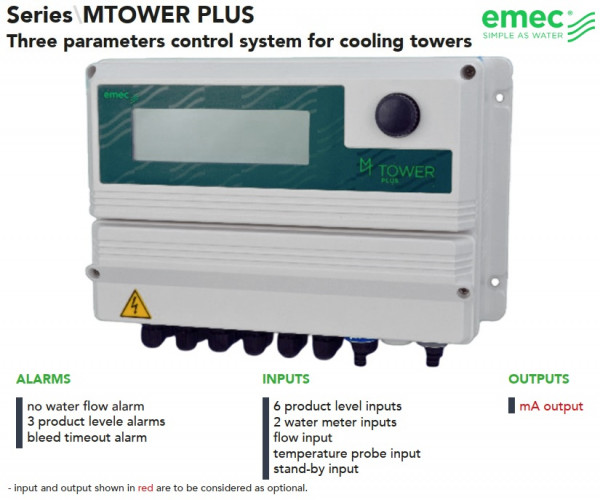 EMEC MTOWER PLUS Controller Drei-Parameter-Regelsystem für Kühltürme