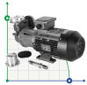 Pumpe mit Magnetkupplung aus Edelstahl MDH-07U -196°C+400°C.
