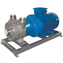 Flüssigkeitsringpumpe für Sirupe LIVERANI EP 80 Inox +BY-PASS, 900 l/min, TF/M, 15 kW, 1400 U/min, 380 V, AISI 316, Seal Cer.-Grafite-EPDM