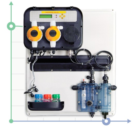 Automatisches Dosiersystem A-POOL SYSTEM PH-CLJ PVDF-PTFE-VT 10-4