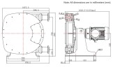 Industrielle Schlauchpumpe JXHIN-65-CI+SS-NBR-P, 18 m3/h, 5,5 kW, 16 bar, 380V