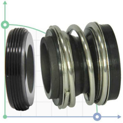 Gleitringdichtung R-MG1S20 55, CAR/CER, EPDM, 304, G50