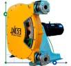 Industrielle Schlauchpumpe JXHIN-65-CI+Titanium-F-NR-P, 18 m3/h, 5,5 kW, 16 bar, 380V