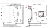 Industrielle Schlauchpumpe JXHIN-65-CI+Titanium-F-NBR-P, 18 m3/h, 5,5 kW, 16 bar, 380V