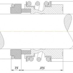 Gleitringdichtung R-MG13 20, CAR/SIC, VITON, 304, G6 Typ BURGMANN MG13, AESSEAL B013, B093U, B013SS, FLOWSERVE 193