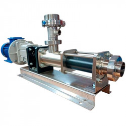 Schneckenpumpe 3101-0106, AISI 304/EPDM, 1,1 kW, 380 V/50 Hz, 400 U/min, 6 bar für Shampoo, Duschgel, Balsam und Seife