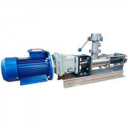 Schneckenpumpe 3101-0106, AISI 304/EPDM, 1,1 kW, 380 V/50 Hz, 400 U/min, 6 bar für Shampoo, Duschgel, Balsam und Seife