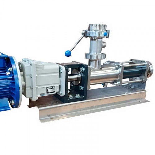 Schneckenpumpe 3101-0106, AISI 304/EPDM, 1,1 kW, 380 V/50 Hz, 400 U/min, 6 bar für Shampoo, Duschgel, Balsam und Seife
