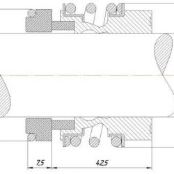 Gleitringdichtung R-MG13 30, CAR/SIC, VITON, 304, G6